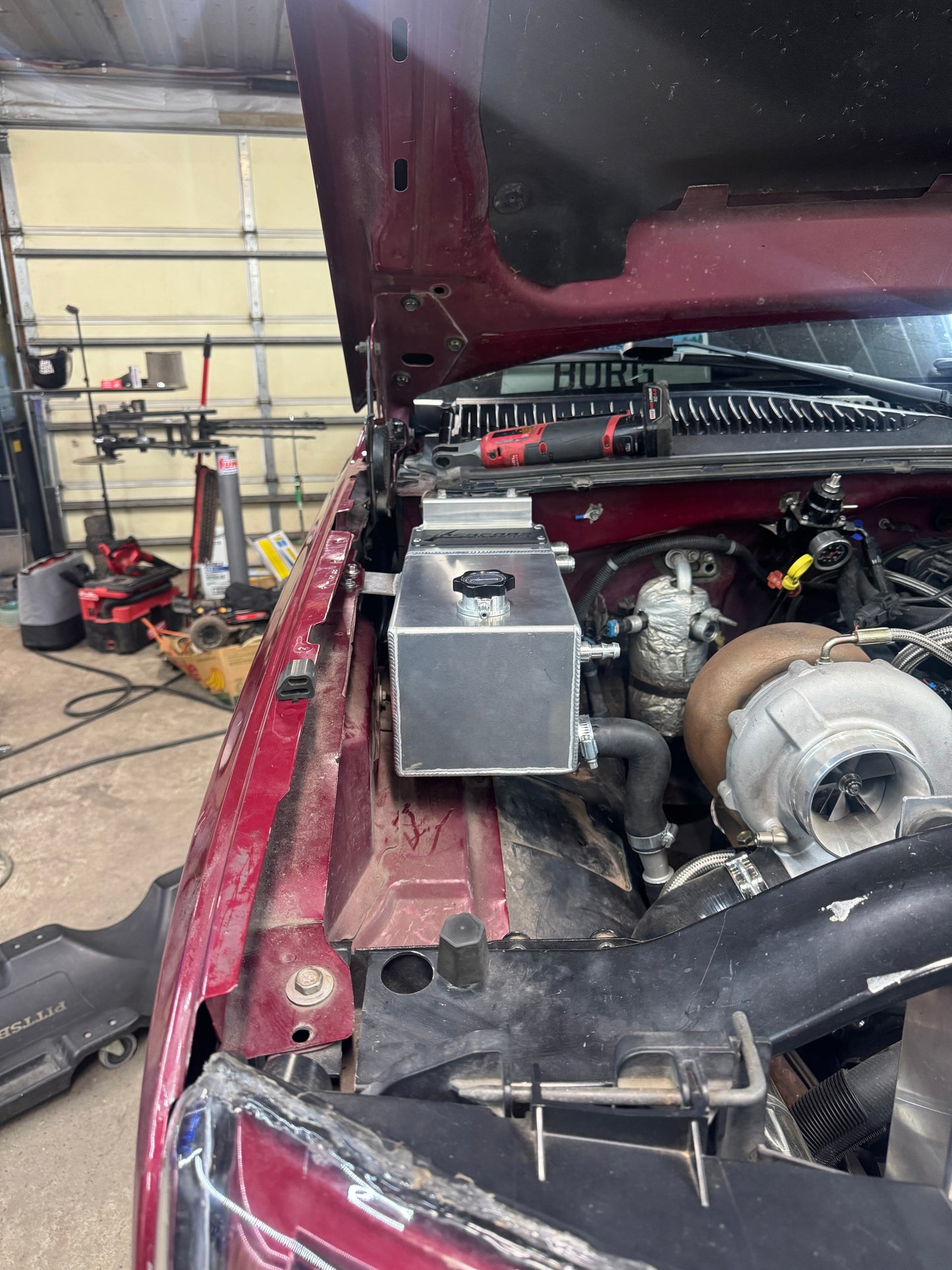 99-07 GMC Sierra/Yukon - Chevy Silverado/Tahoe Coolant Overflow/ Oil Catch Can Combo Tank