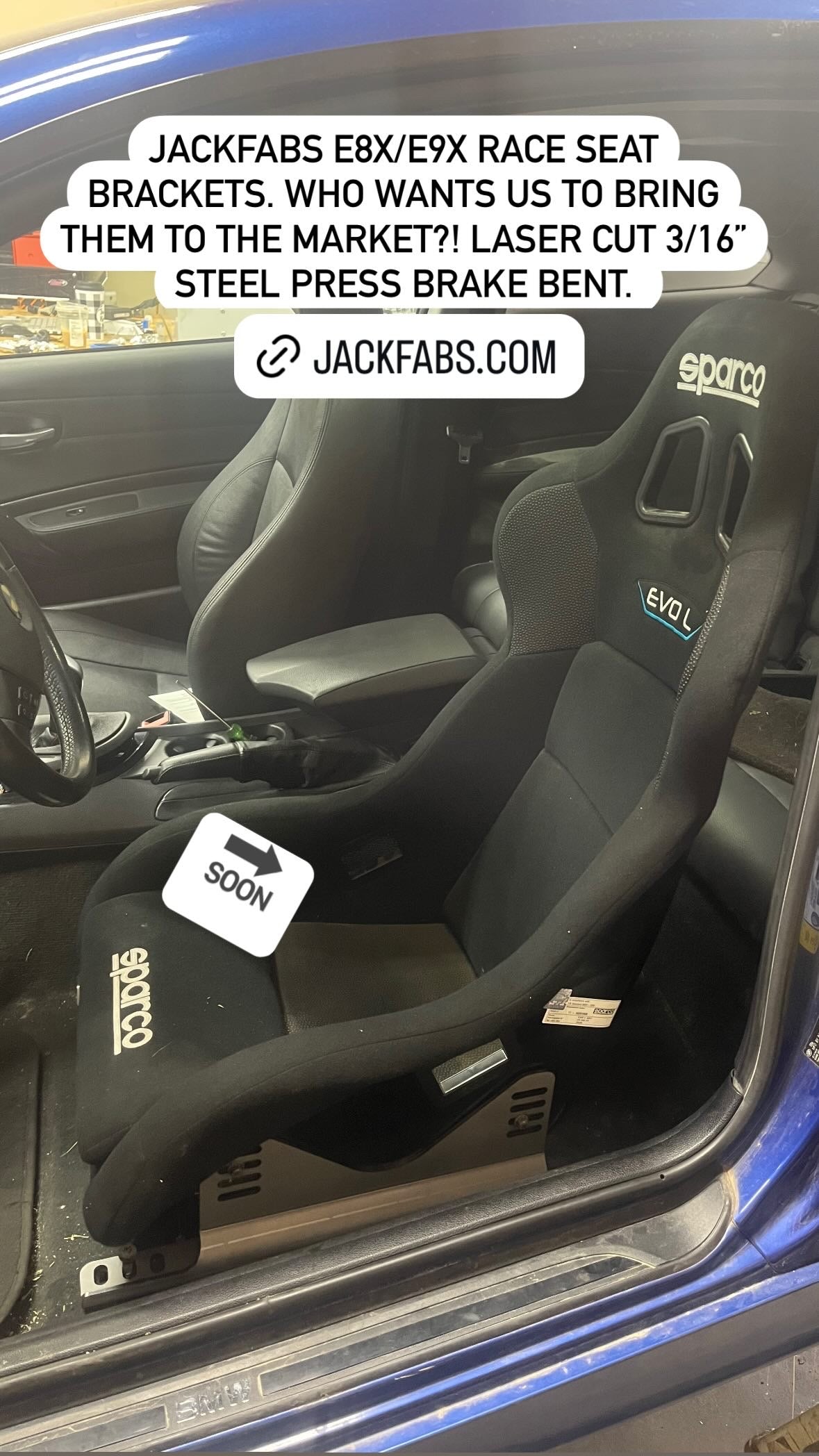 F8x Race Seat Brackets