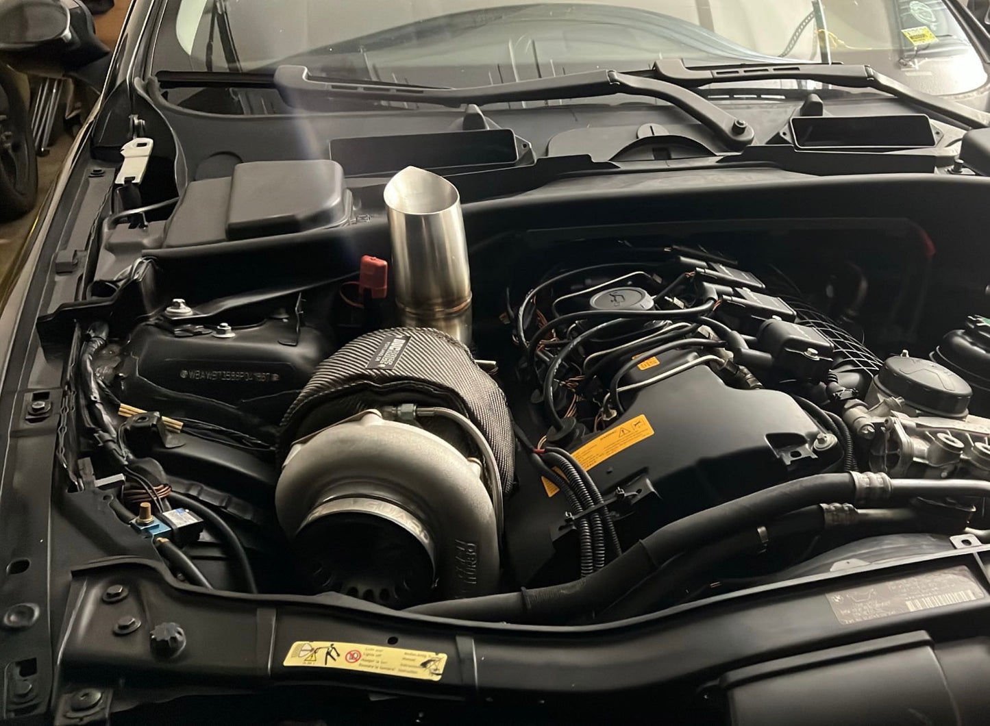 BMW E9x N54 3” Tear Drop Hood Dump