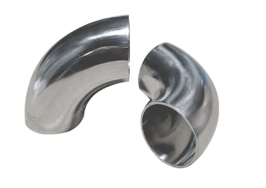 3” Stainless steel 90 degree mandrel bend (no leg)