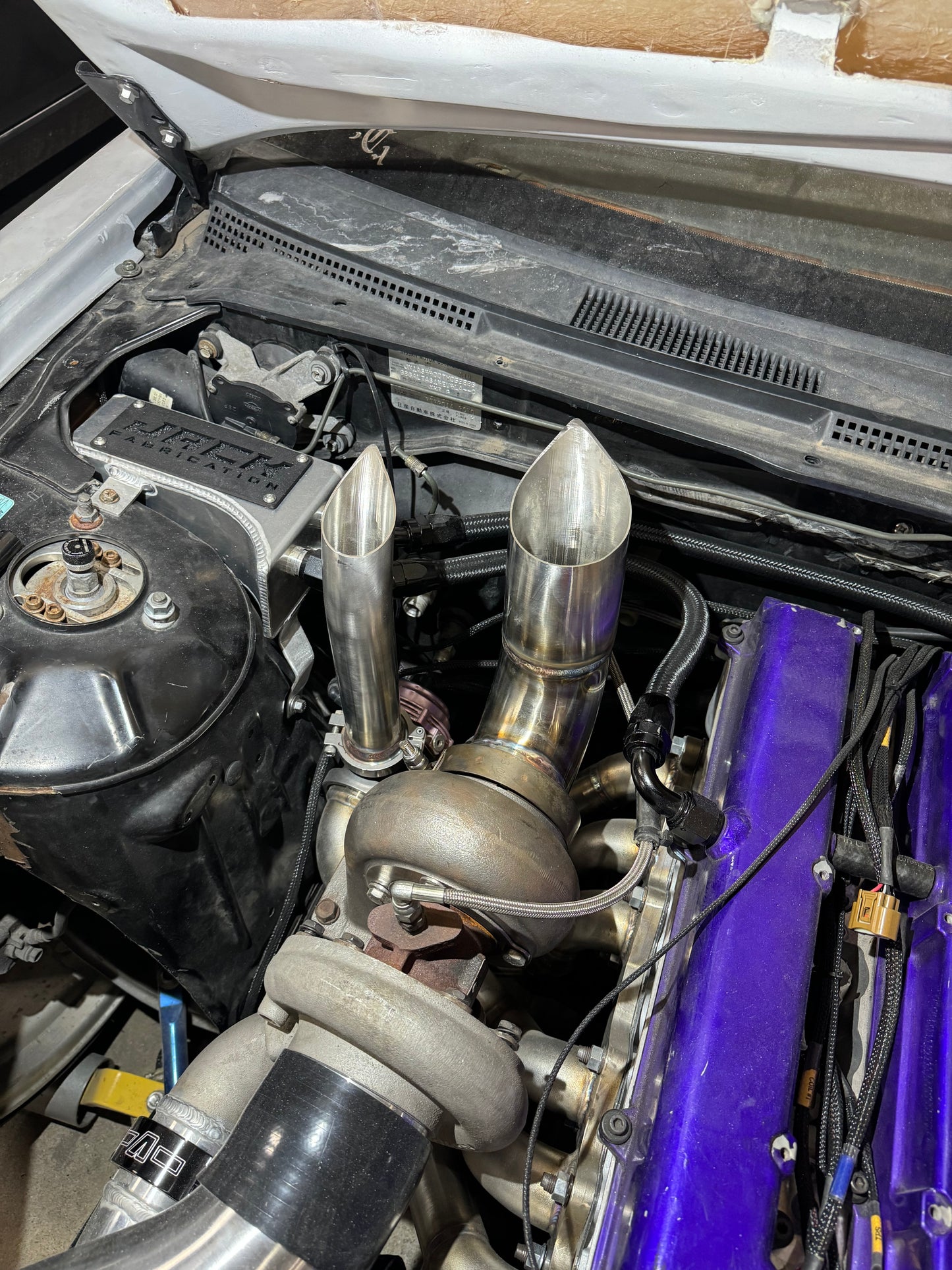 1JZ/2JZ 3” Tear drop hood dump exhaust