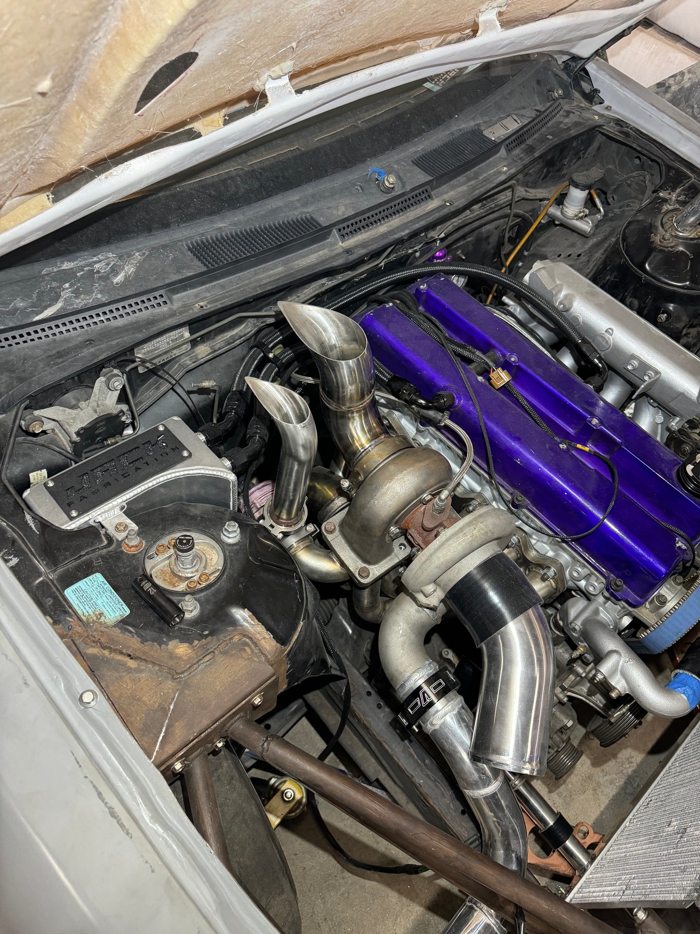 1JZ/2JZ 3” Tear drop hood dump exhaust