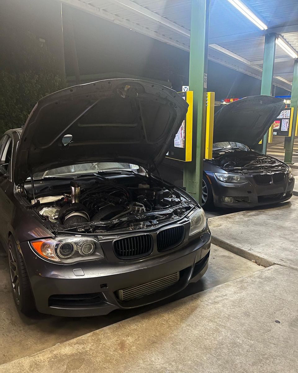 BMW E9x N54 3” Tear Drop Hood Dump