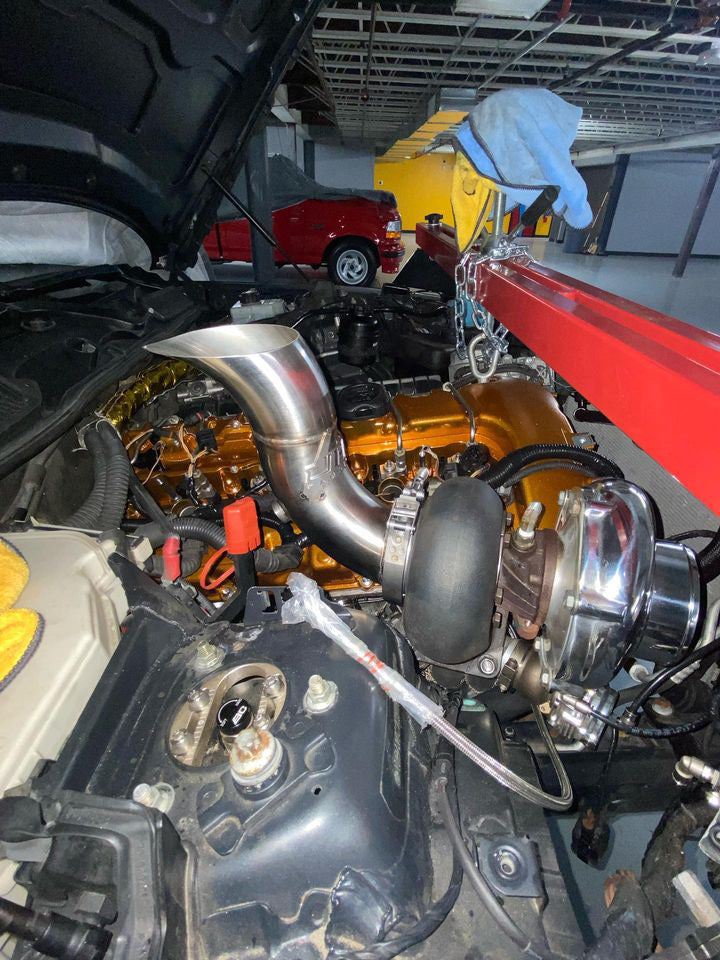 BMW E9x N54 3” Tear Drop Hood Dump