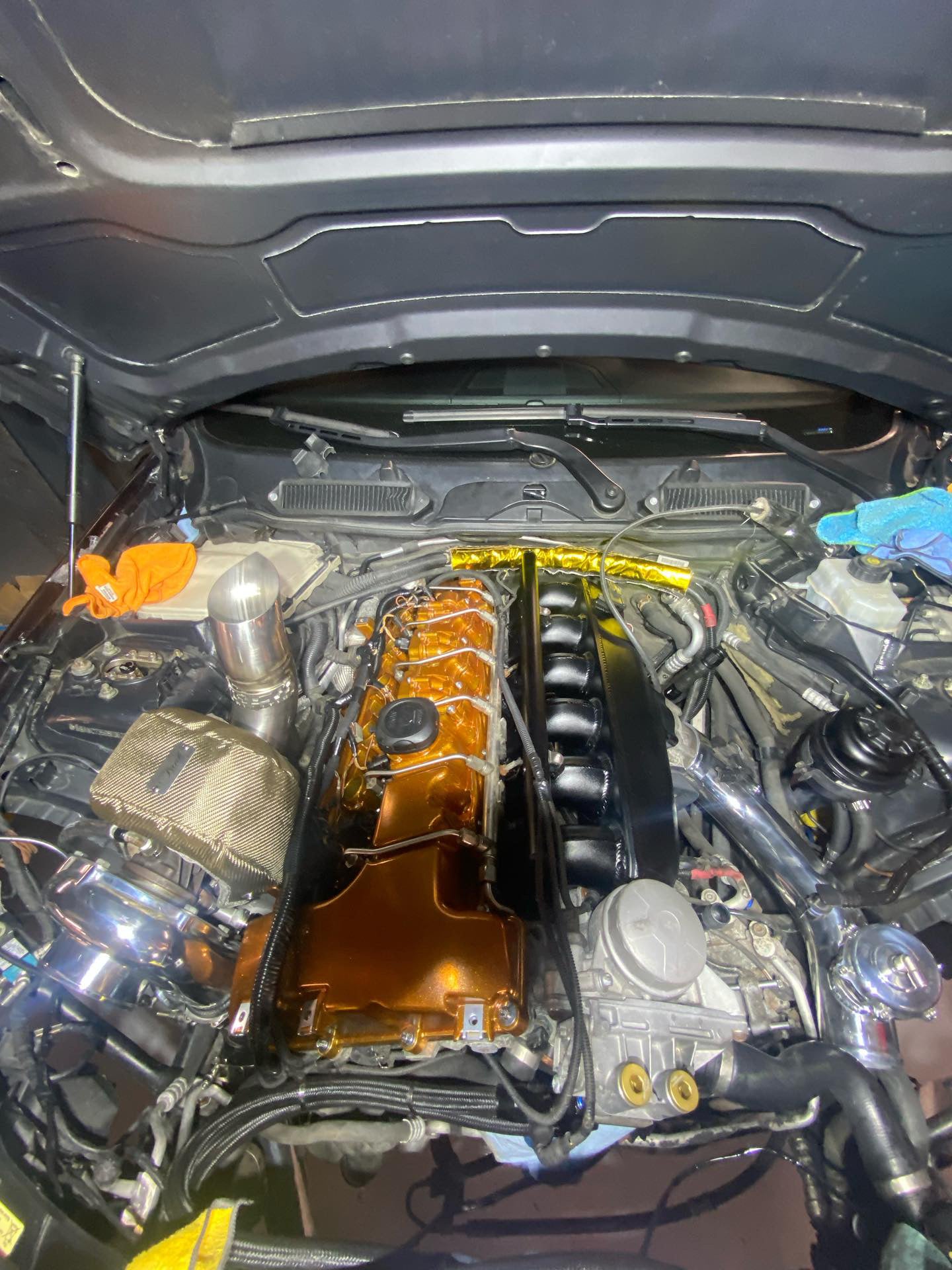BMW E9x N54 3” Tear Drop Hood Dump