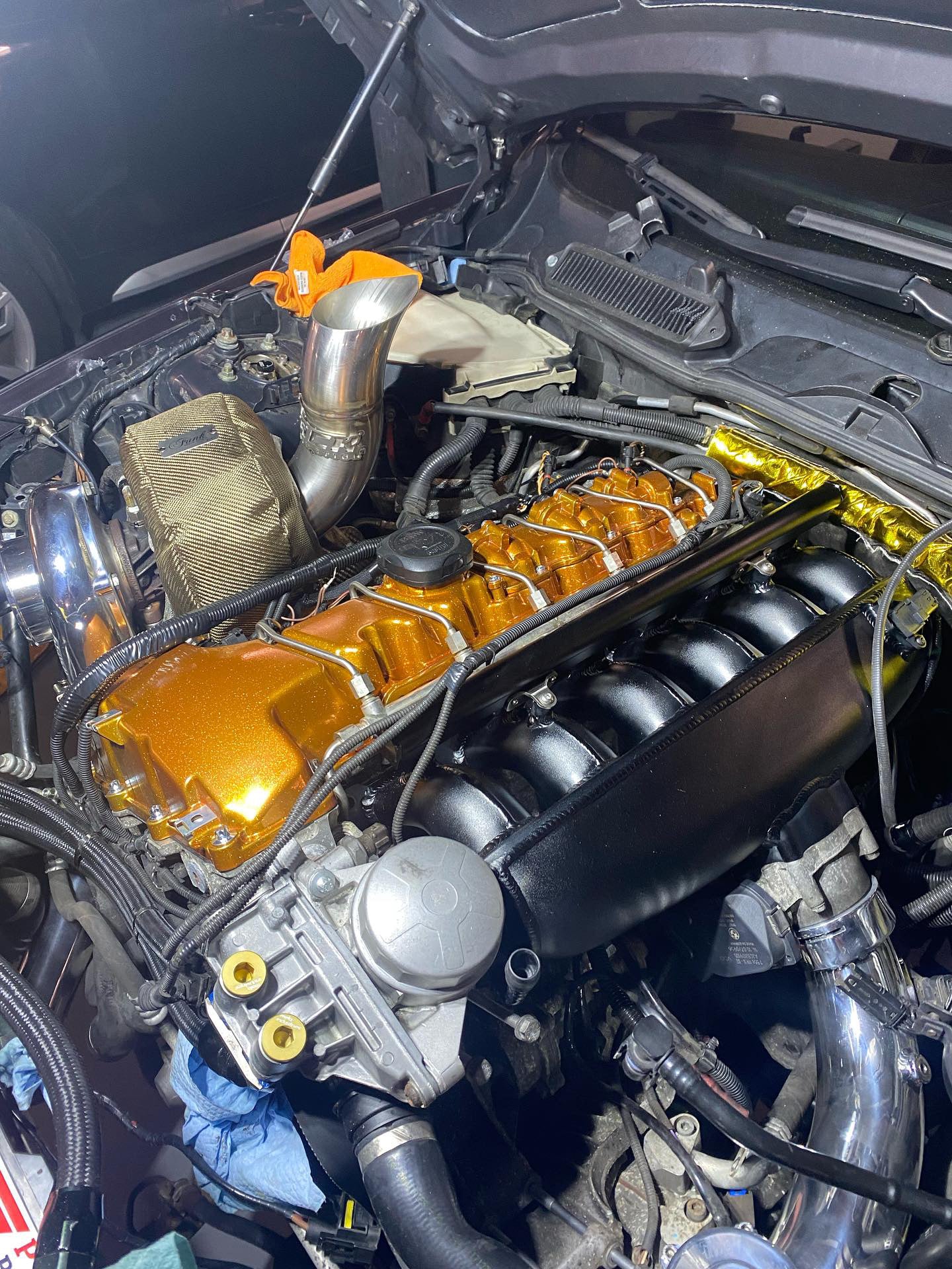 BMW E9x N54 3” Tear Drop Hood Dump