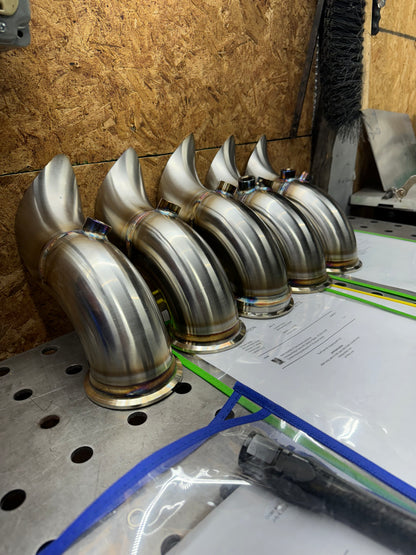 BMW E9x N54 3” Tear Drop Hood Dump