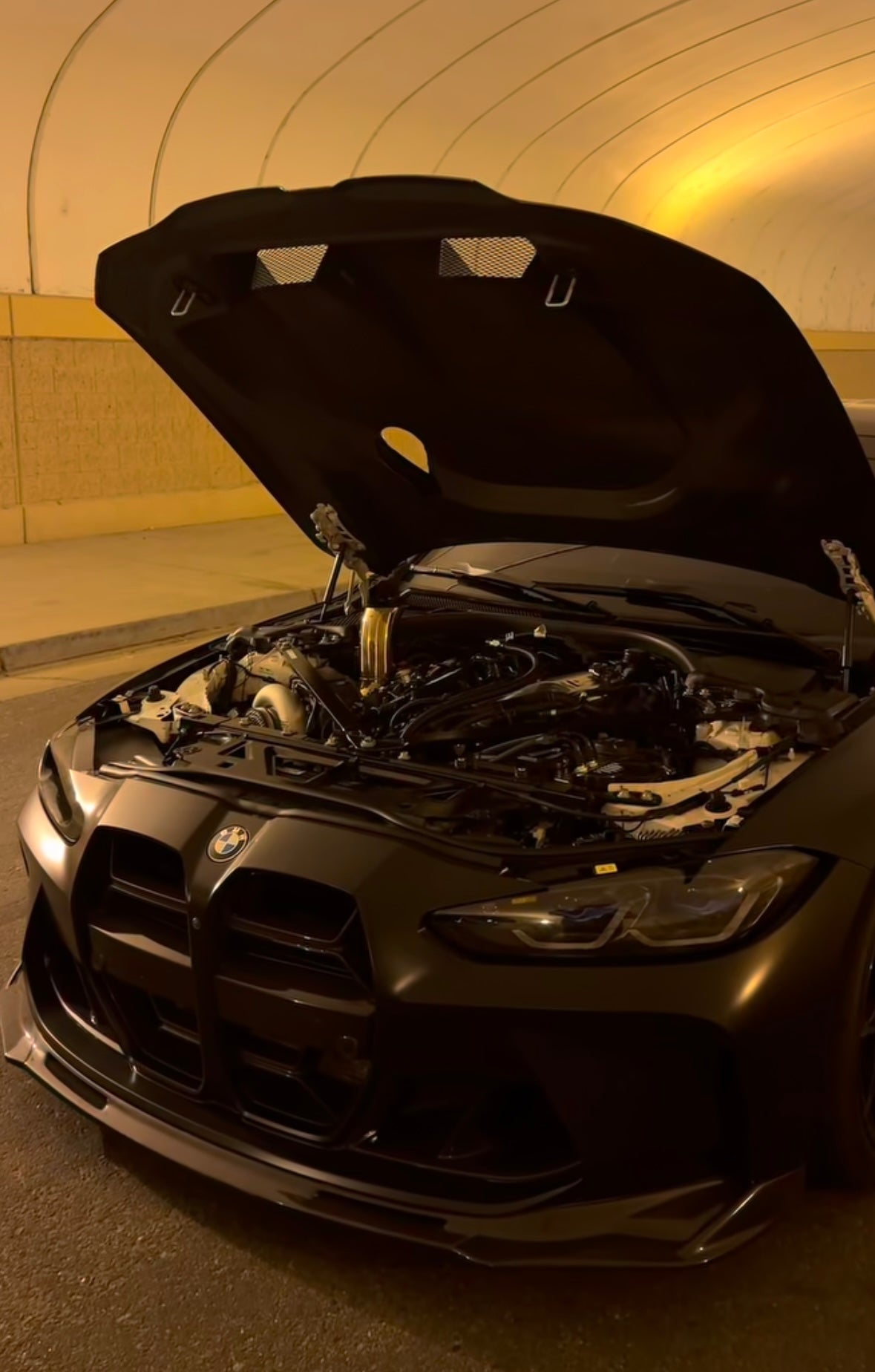 BMW G Series X3m/X4m S58 Single Turbo 3.5” Tear drop hood dump