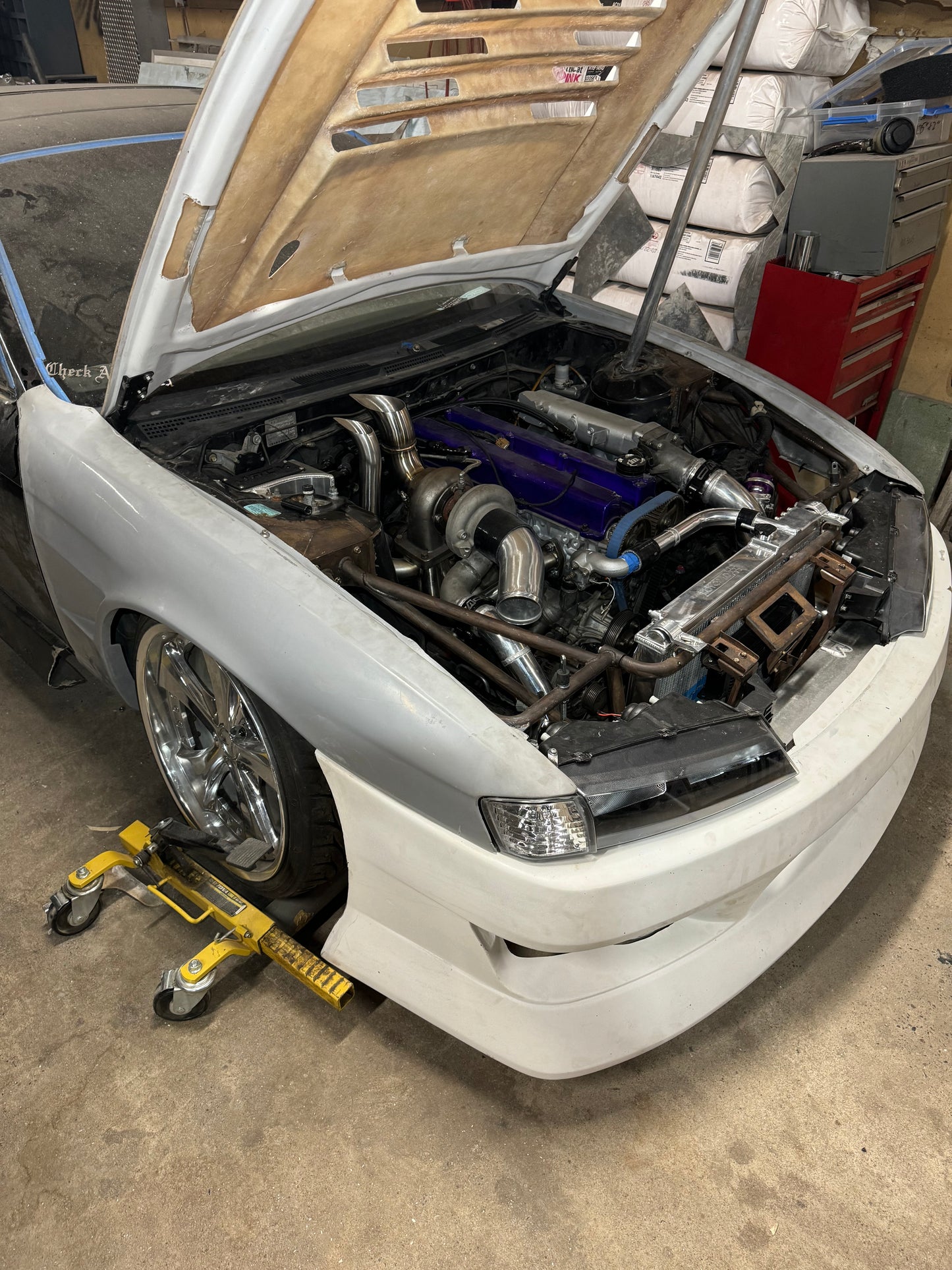 1JZ / 2JZ 3” Tear drop hood dump exhaust