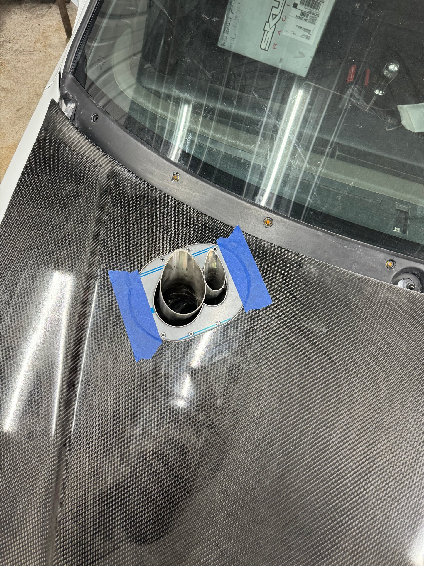 Dual Tear Drop Hood Dump Overlay