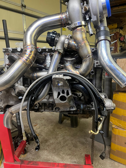 N54 Single Turbo 6 AN Coolant Lines