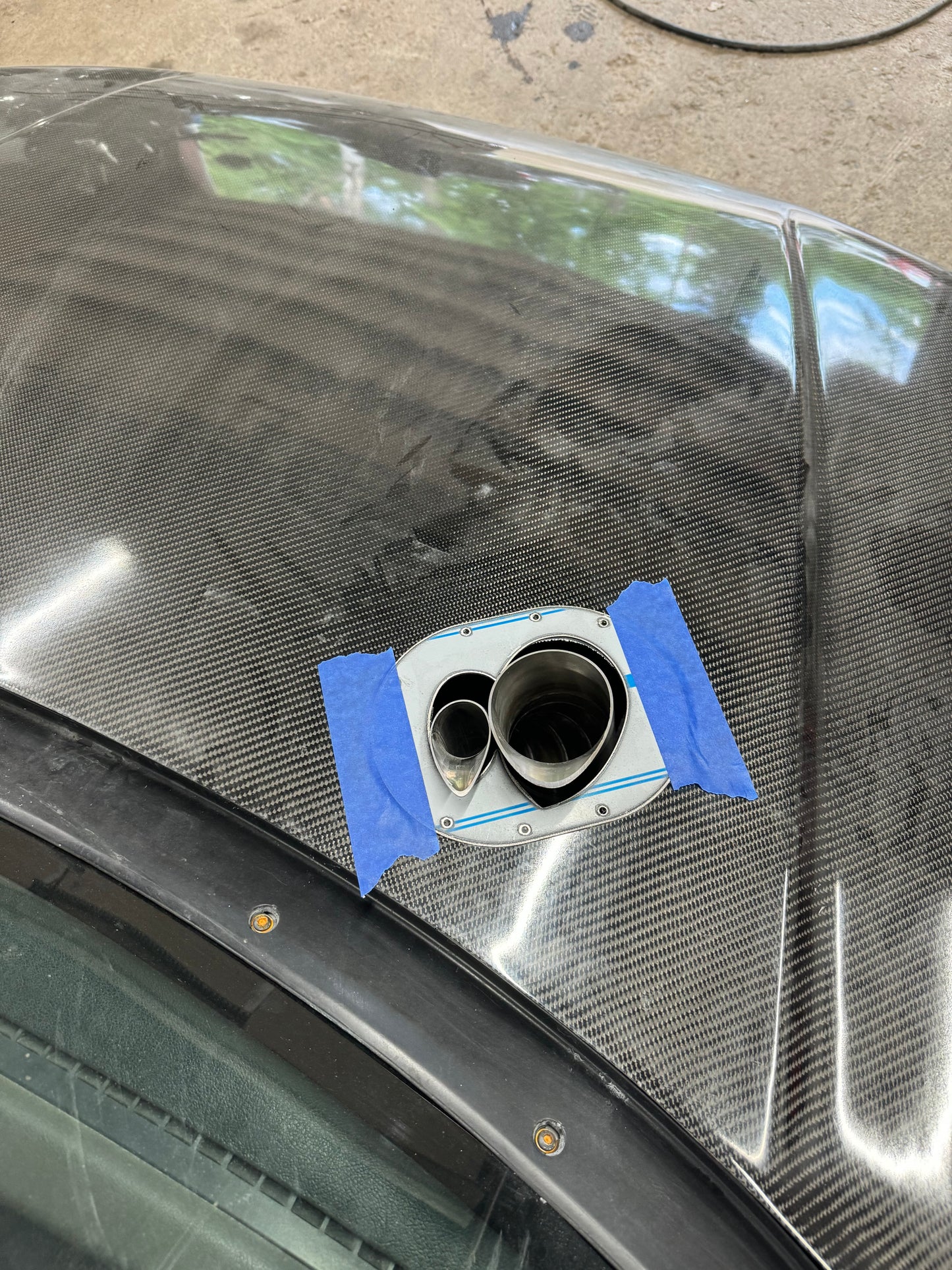 Dual Tear Drop Hood Dump Overlay
