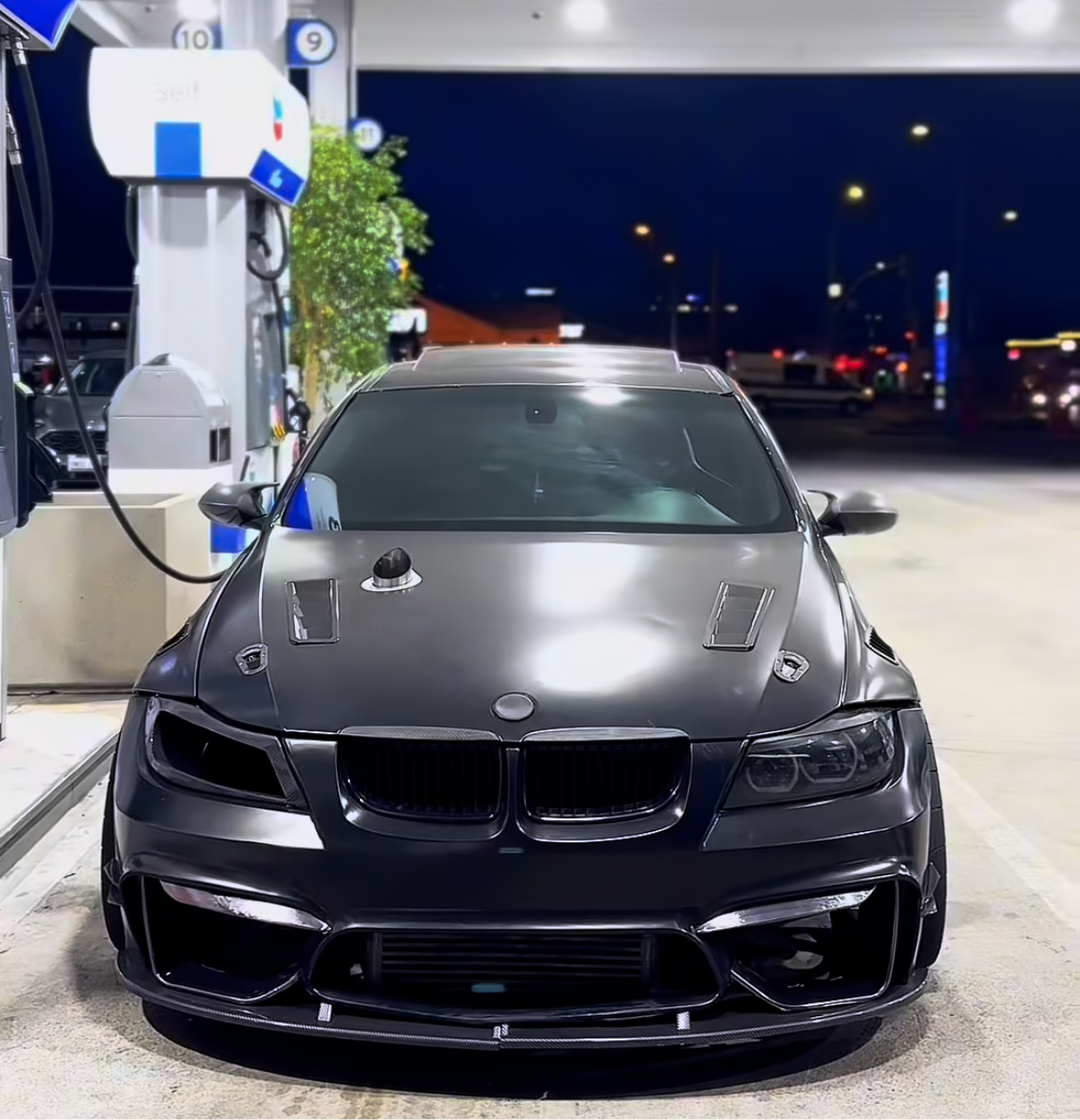 BMW N54 3.5” tear drop hood dump
