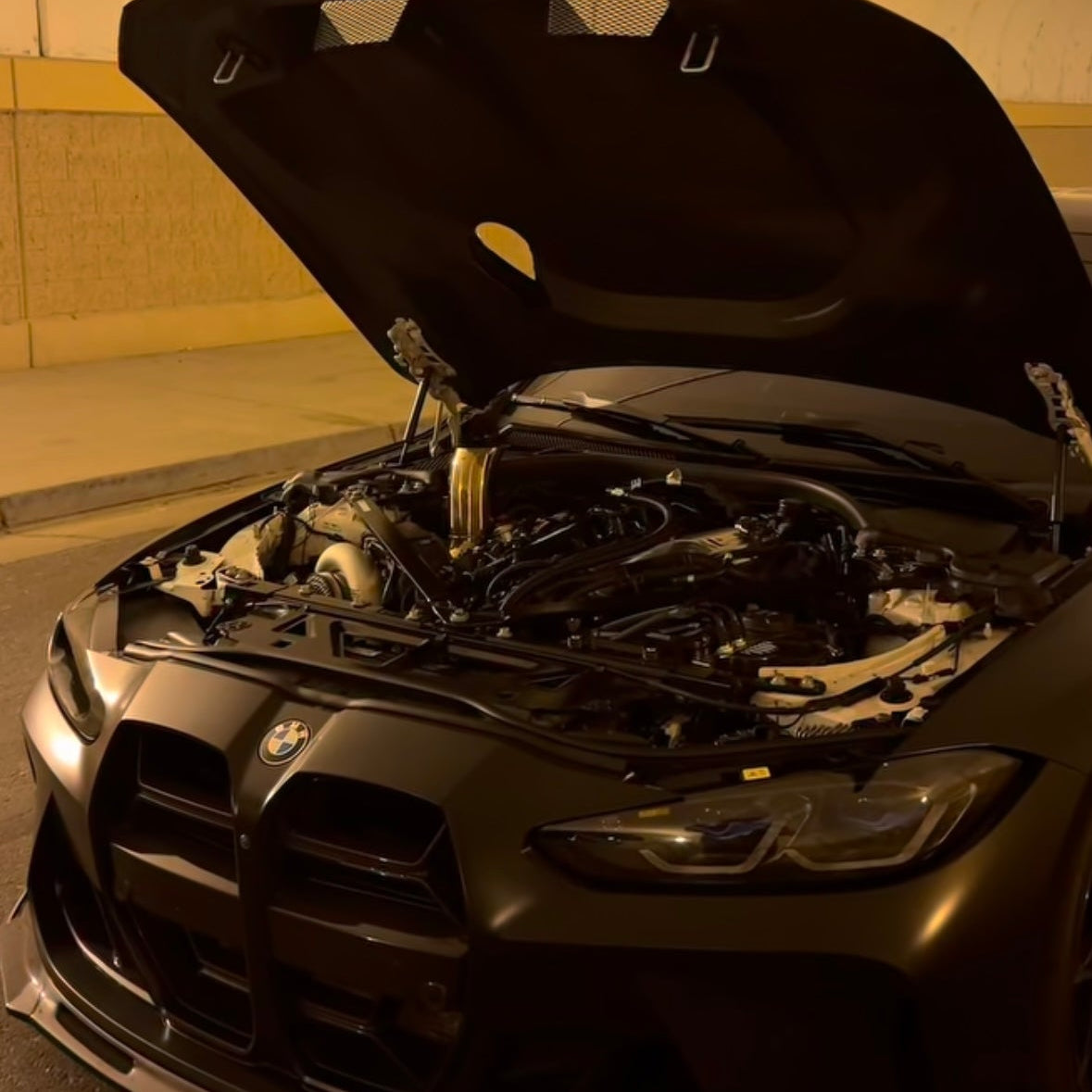 BMW G Series X3m/X4m S58 Single Turbo 3.5” Tear drop hood dump