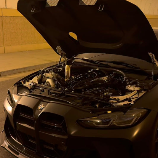BMW G Series X3m/X4m S58 Single Turbo 3.5” Tear drop hood dump