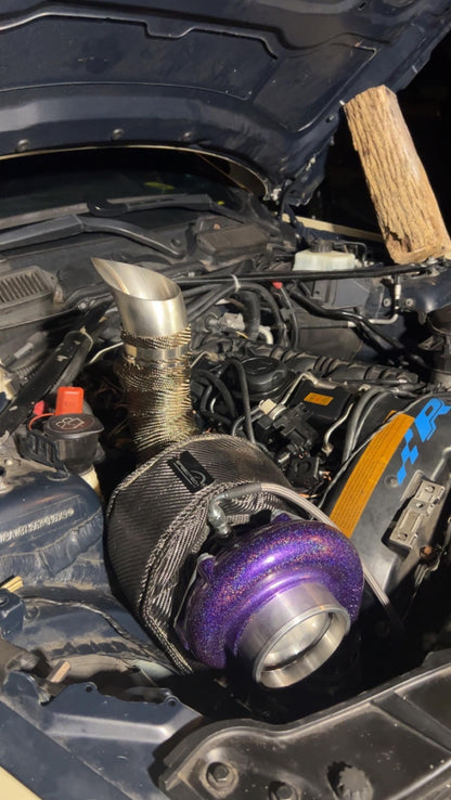 BMW E9x N54 3” Tear Drop Hood Dump