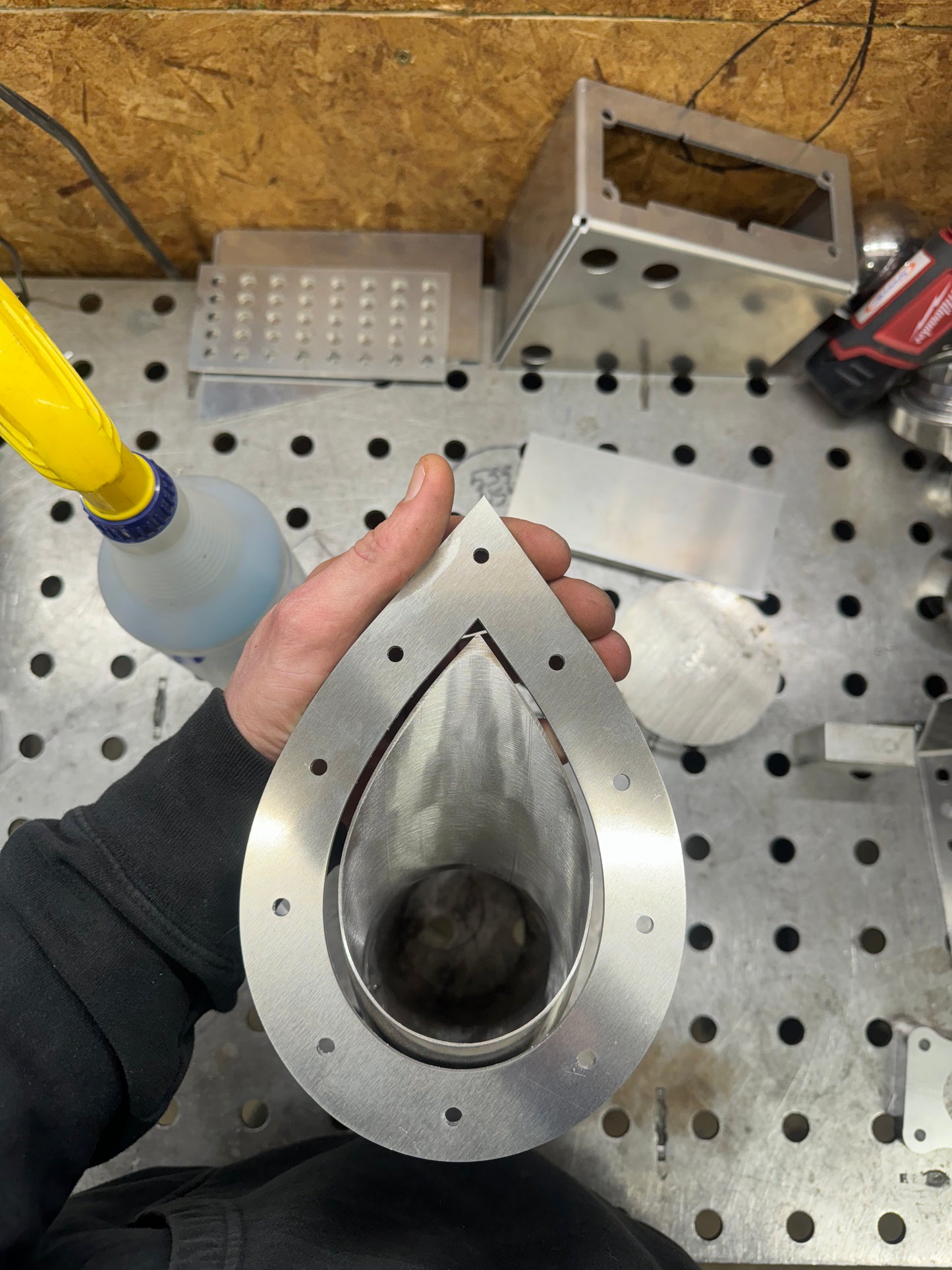 Tear Drop Tip Hood Trim Overlay